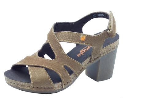 Jungla Jungla 8005 Lockey Vison Sandali con tacco alto per Donna in nabuk con strappo Lockey Vison
