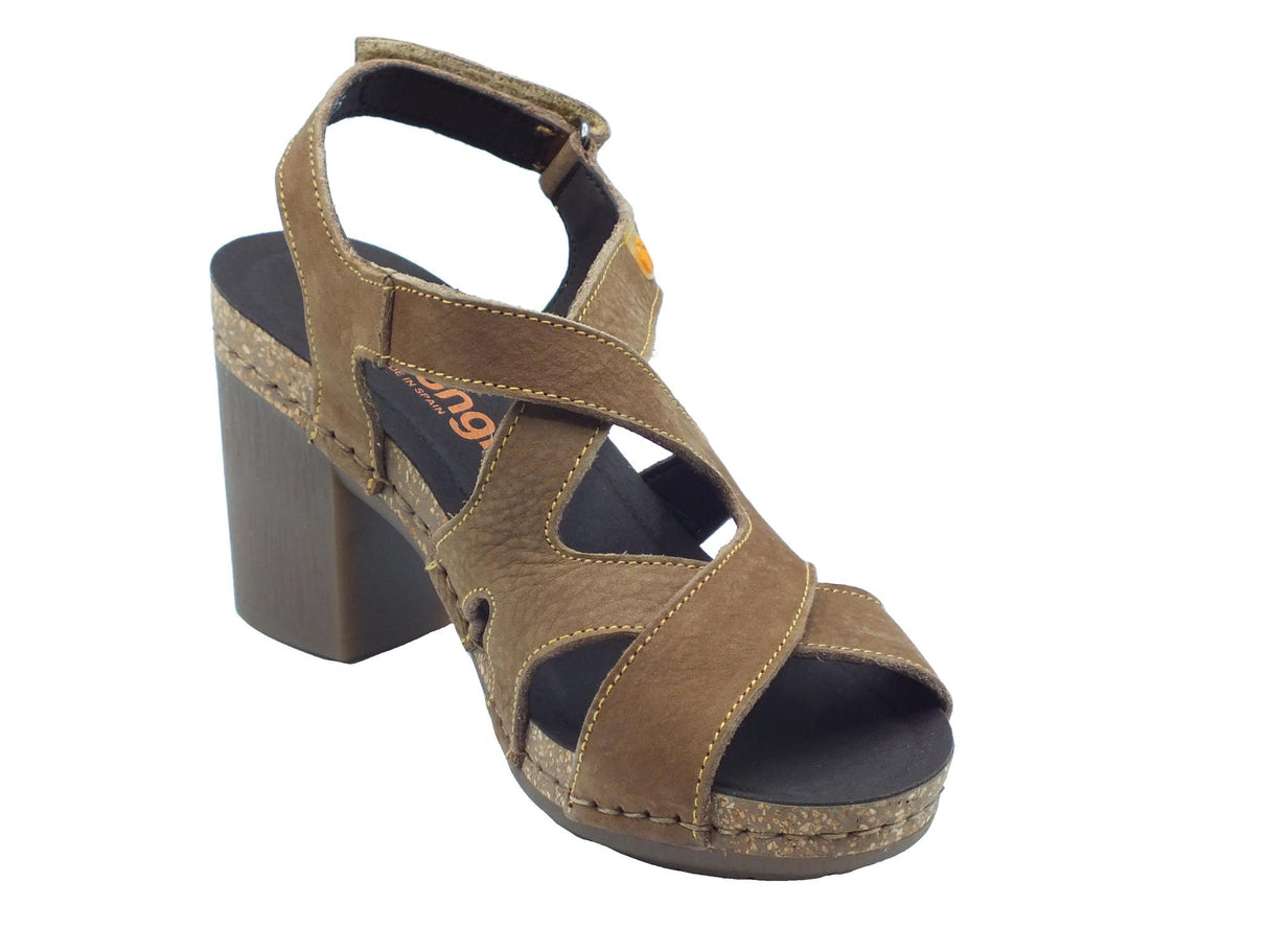 Jungla Jungla 8005 Lockey Vison Sandali con tacco alto per Donna in nabuk con strappo Lockey Vison