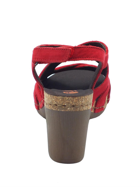 Jungla Jungla 8005 Reims Sandali con tacco alto per Donna in nabuk rossa con strappo Reims Ferrari