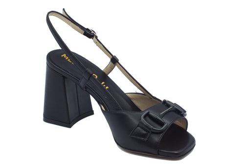 Melluso Melluso S436 Nero Sandali per Donna in pelle tacco alto Nero