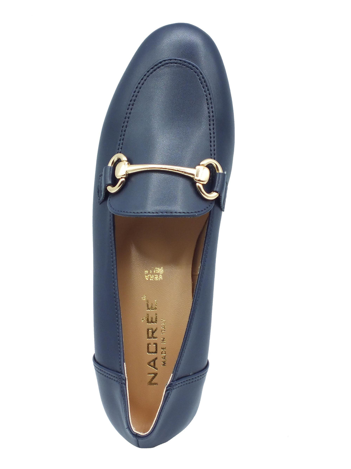 Nacrèe Nacrèe 715004 CAP Blu Mocassini Classici per donna in ecopelle con tacco basso Blu