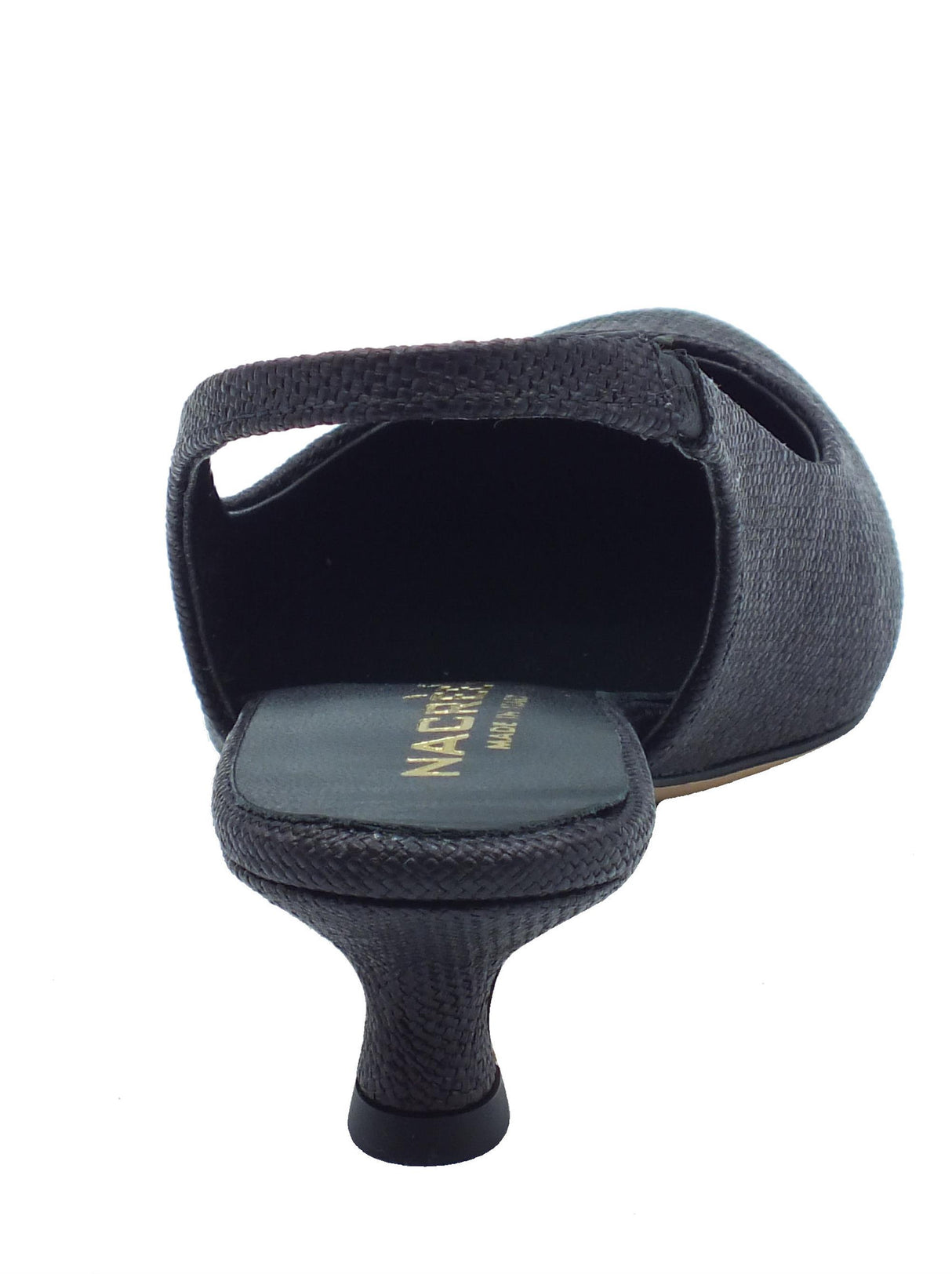 Nacrèe Nacrèe 894M002 OASI Nero Decolte a punta per donna in tessuto con tacco basso Nero