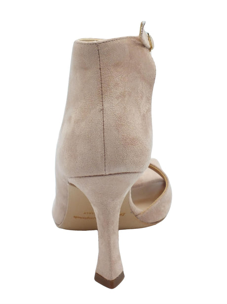 Nacrèe Nacrèe OLIV004 Cam Nude Tronchetti accollati in tessuto con tacco alto colore rosa rosa