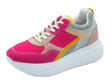 Nero Giardini NeroGiardini E306382D Velour Fuxia Sneakers per Donna in pelle e tessuto zeppa media Fuxia