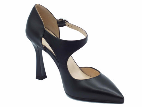 Nero Giardini NeroGiardini E409340DE Nappa Nero Decoltè eleganti per Donna in pelle tacco alto Nero