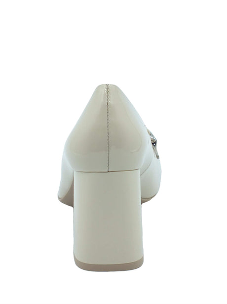 Nero Giardini NeroGiardini E409491D Vernice Latte Decoltè elegante per Donna con taccone alto Vernice Latte