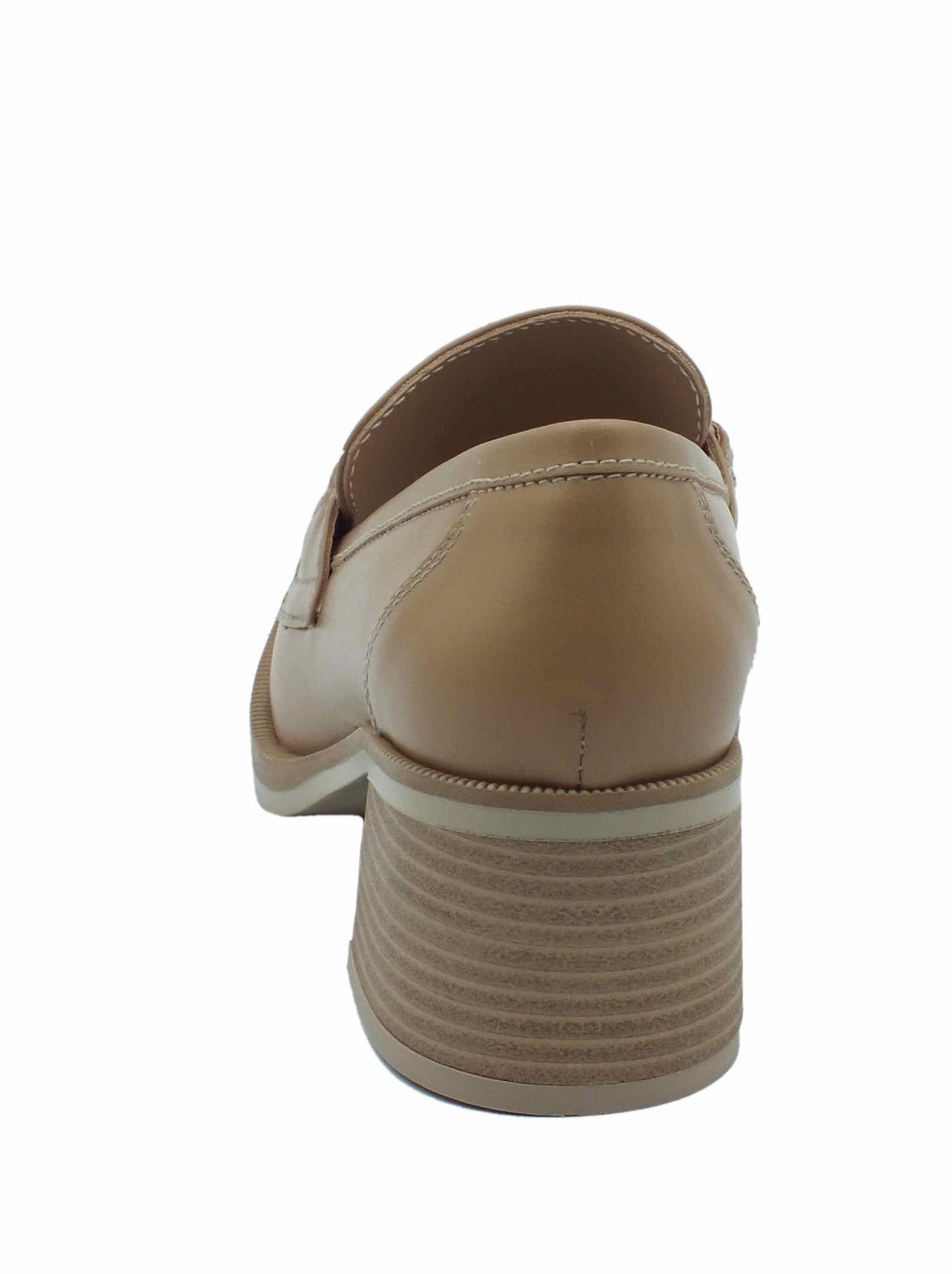 Nero Giardini NeroGiardini E409610D Nappa Corda Mocassini eleganti Donna pelle marrone chiaro con tacco medio marrone