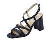 Nero Giardini NeroGiardini E410231DE Nappa Nero Sandalo per Donna in pelle con tacco alto Nero