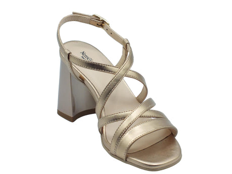 Nero Giardini NeroGiardini E410232D Laminato Sandalo Sandali Eleganti per Donna in pelle con tacco alto Laminato Sandalo