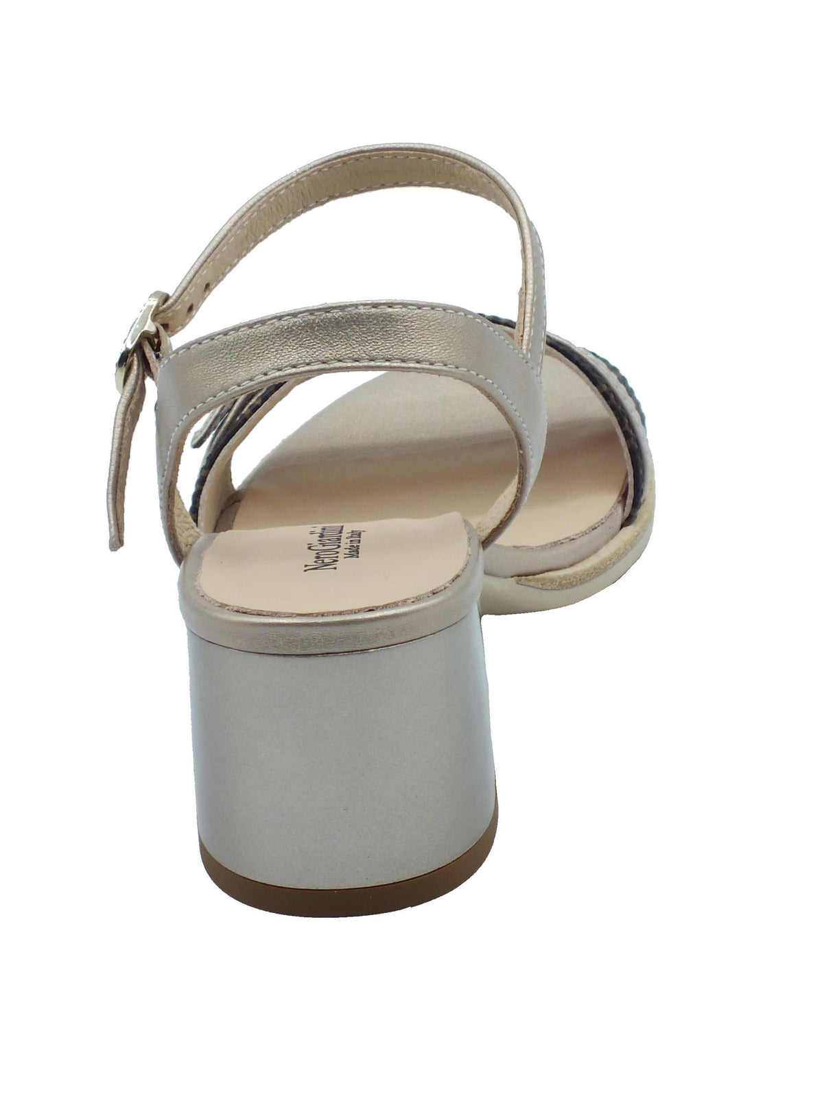 Nero Giardini NeroGiardini E410430D Giove Etoile Saturn Sandalo per Donna in pelle con tacco medio e brillanti Etoile Saturn