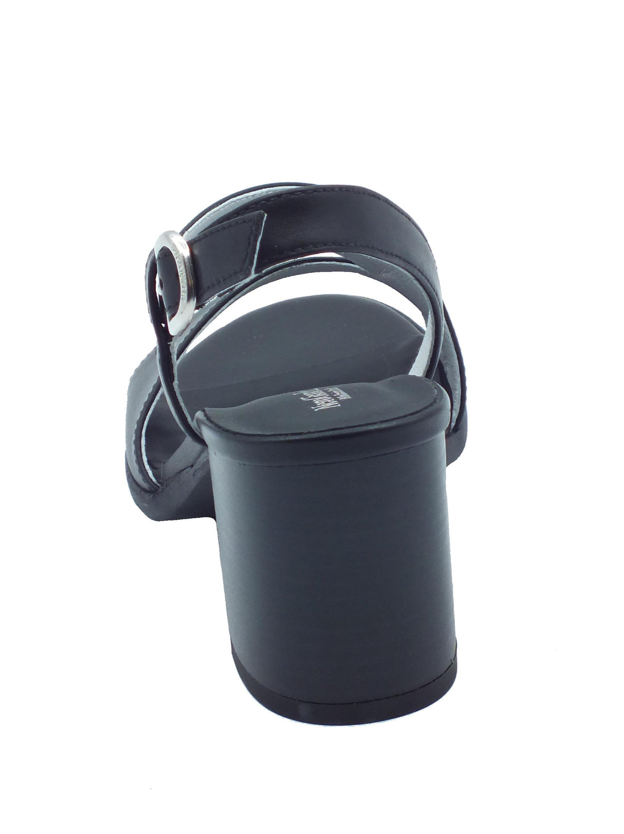 Nero Giardini NeroGiardini E410440D Tamigi Nero Sandali per Donna in pelle con comodo tacco Nero