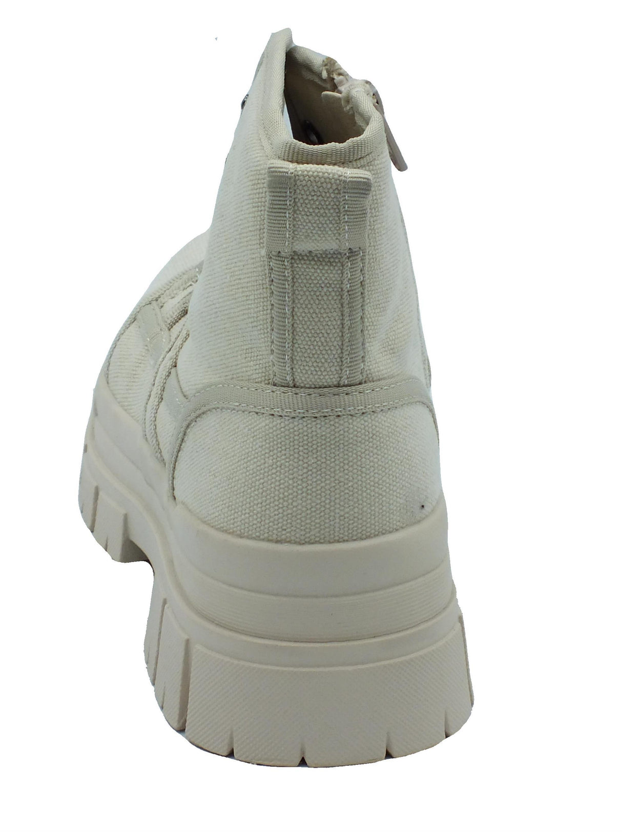 OXS OXS Kyla OXW202200 Off White Anfibi per Donna in tessuto tecnico bianco zeppa alta Off White