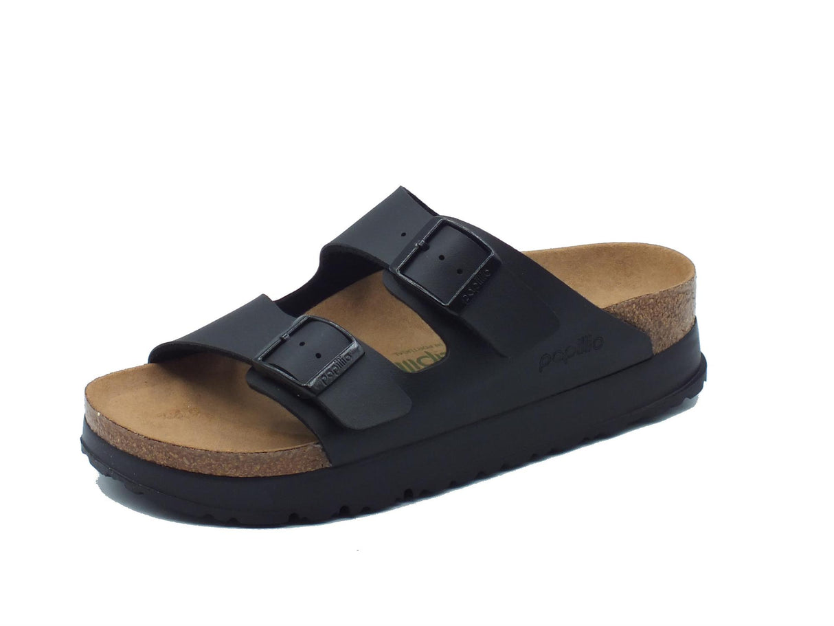 Papillio Papillio 1027395 Arizona Pap Flex Platform Black Sandali per Donna con doppia fibia Black