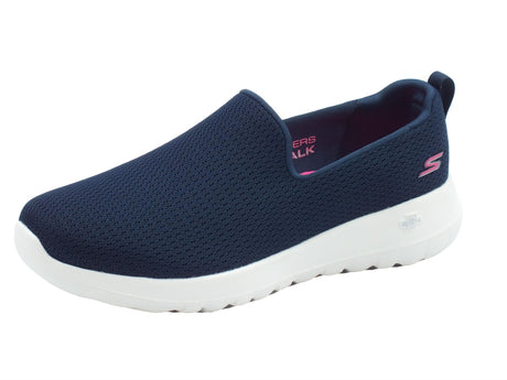 Skechers Skechers Performance Go-Walk 124637 Aurora Navy White Slip-On per Donna in tessuto blu Navy White