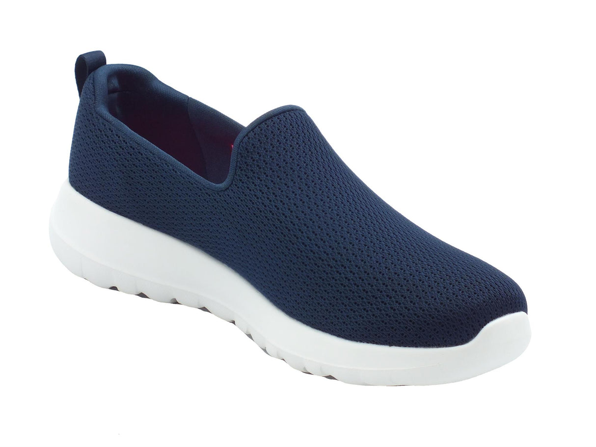 Skechers Skechers Performance Go-Walk 124637 Aurora Navy White Slip-On per Donna in tessuto blu Navy White