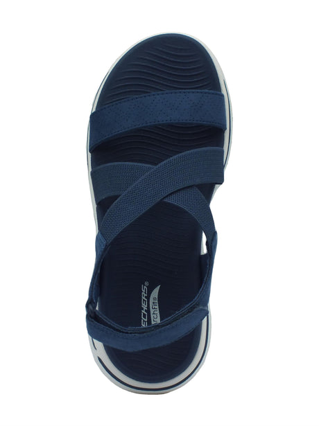 Skechers Skechers Go Walk Arch Fit 140257 Treasured Navy Sandali per Donna in tessuto con chiusura a strappo Navy