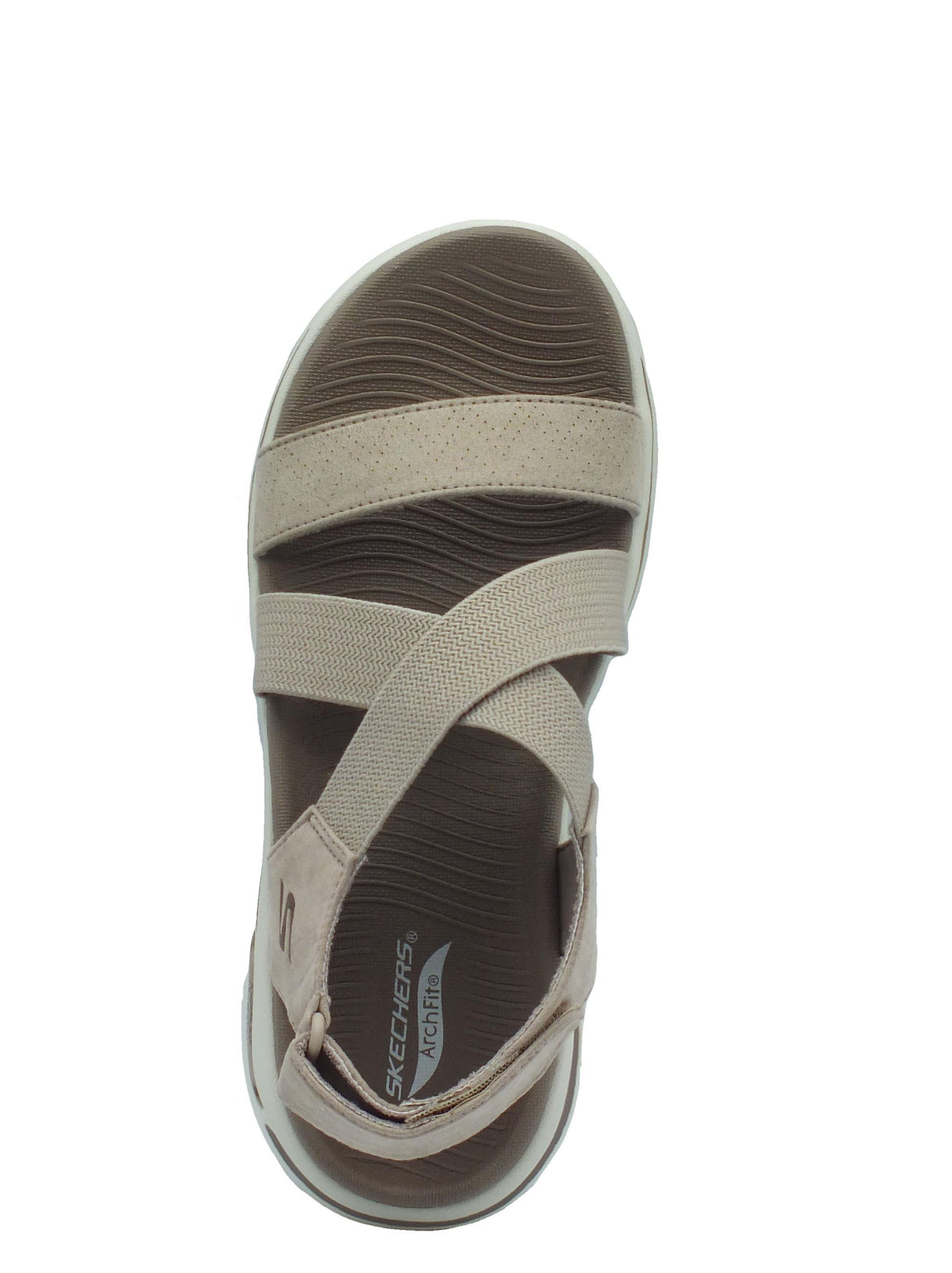 Skechers Skechers Go Walk Arch Fit 140257 Treasured Taupe Sandali per Donna tessuto chiusura a strappo Taupe