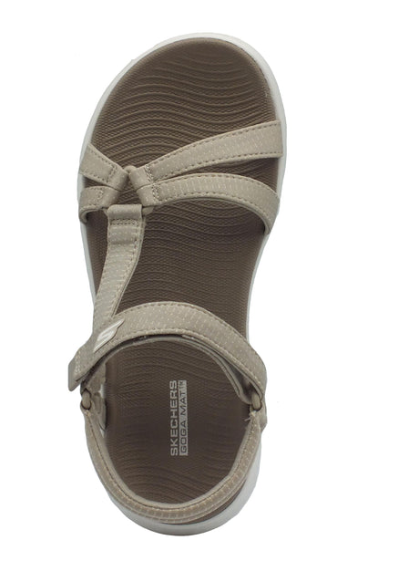Skechers Skechers Sandali zeppa bassa Donna 141451 Sublime Taupe sintetico beige Taupe