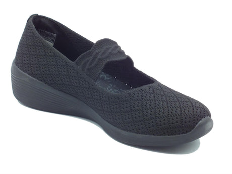 Skechers Skechers Stretch Fit 158565 Arya That's Sweet Black Ballerine Sportive per Donna in tessuto nero Black