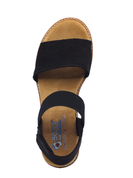 Skechers Skechers 31440 Desert Kiss Black Sandali per Donna in tessuto con chiusura a strappo Black