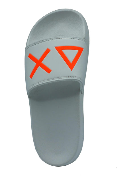 SUN68 SUN68 X34203 Slippers Logo Bianco Ciabatte per Donna in gomma Bianco