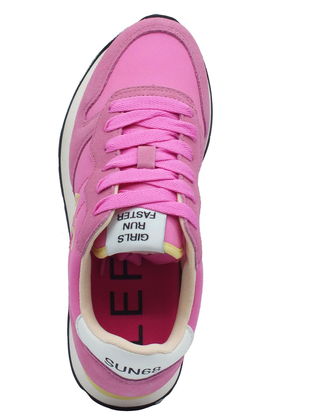 SUN68 SUN68 Z34201 Ally Solid Nylon Ciclamino Scarpe Sportive per Donna in nabuk e tessuto rosa