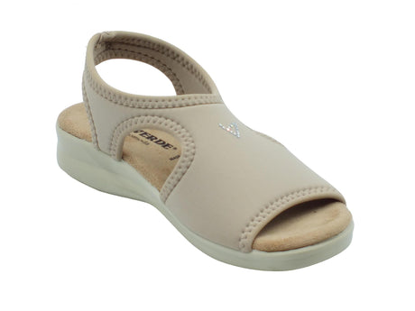 Valleverde Valleverde Sandali zeppa bassa Donna 25322 Beige sintetico beige Beige