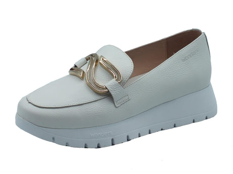 Wonders Wonders A-2462 Sidney Wild Off Mocassini per Donna in pelle con zeppa Wild Off