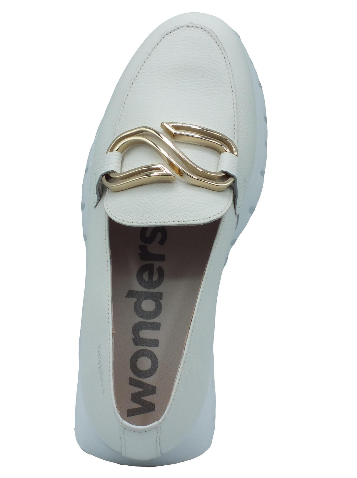 Wonders Wonders A-2462 Sidney Wild Off Mocassini per Donna in pelle con zeppa Wild Off