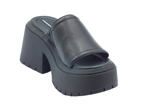 Windsor Smith Windsor Smith Confession Nero Sandali scalsati per Donna in pelle con tacco alto Nero