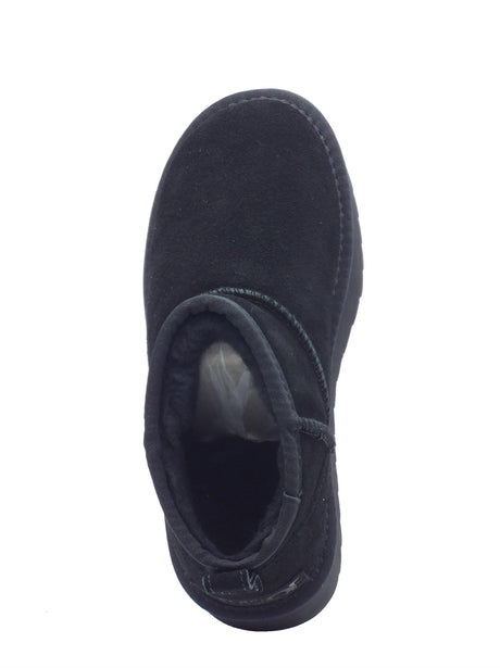 Colors of California Colors of California HC.YWPLA01 Black mammuttini per Donna in nabuk con pile zeppa alta Black