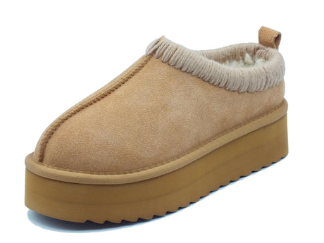 Colors of California Colors of California HC.YWPLA13 Tanganica mammuttini per Donna in nabuk con pile zeppa alta Tanganica