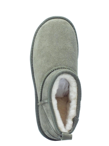 Colors of California Colors of California HC.YW078 Military mammuttini per Donna in nabuk con pile zeppa bassa Military