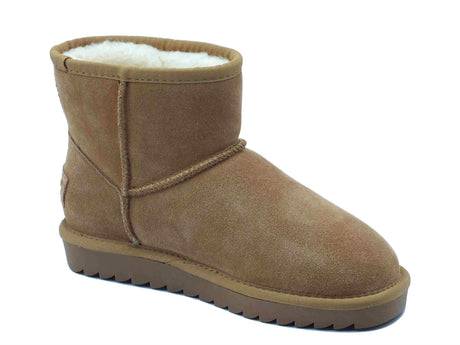 Colors of California Colors of California HC.YW001N Tanganica mammut per Donna in nabuk con pile zeppa bassa Tanganica