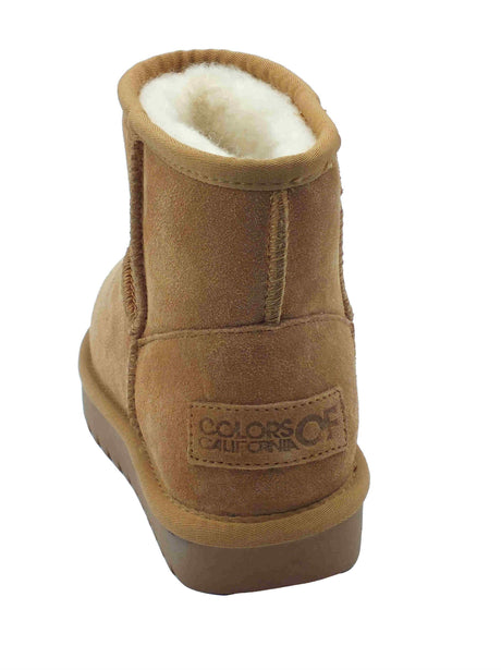 Colors of California Colors of California HC.YW001N Tanganica mammut per Donna in nabuk con pile zeppa bassa Tanganica