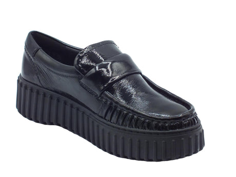 Clarks Clarks Torhill Mocc Black Patent Mocassini per Donna in vernice nera Black Patent