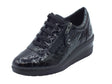 Cinzia Soft Cinzia Soft IV122448 Black Sneakers Confort per Donna in pelle verniciata con lacci e lampo Black