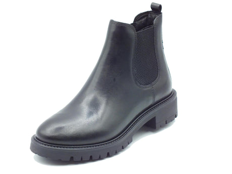 Cinzia Soft Cinzia Soft IS232106M Nero Tronchetti con tacco per Donna in pelle con doppio elastico laterale Nero