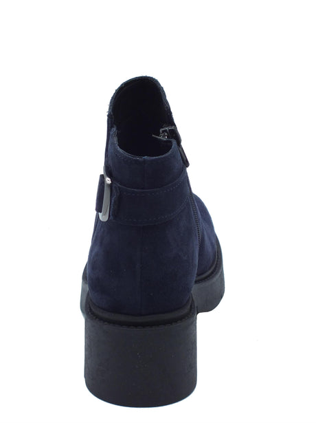 Cinzia Soft Cinzia Soft PQ4623275 Navy Tronchetti con tacco per Donna in nabuk con lampo Navy