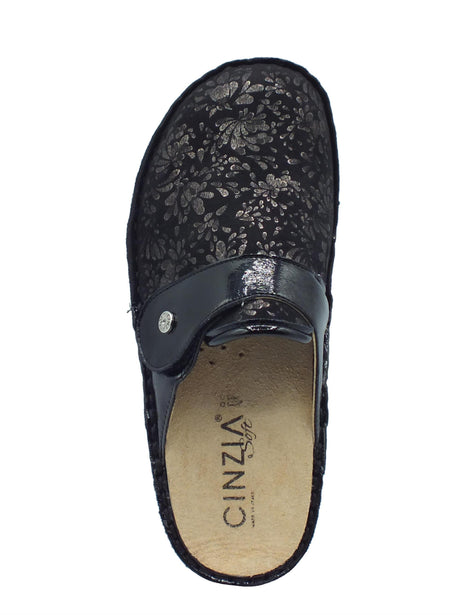Cinzia Soft Cinzia Soft IM24280Z Nero Ciabatte per Donna in pelle con regolazione a strappo Nero