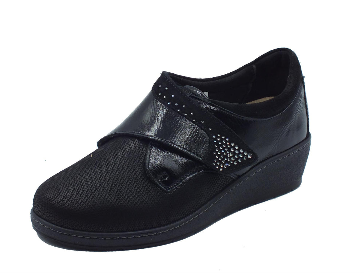Cinzia Soft Cinzia Soft IM51107D Nero Mocassini Comfort per Donna in pelle con sottopiede estraibile Nero