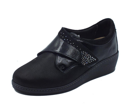 Cinzia Soft Cinzia Soft IM51107D Nero Mocassini Comfort per Donna in pelle con sottopiede estraibile Nero