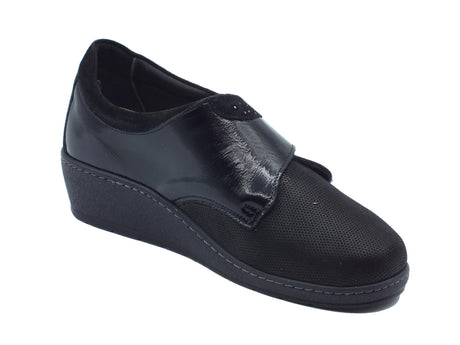 Cinzia Soft Cinzia Soft IM51107D Nero Mocassini Comfort per Donna in pelle con sottopiede estraibile Nero