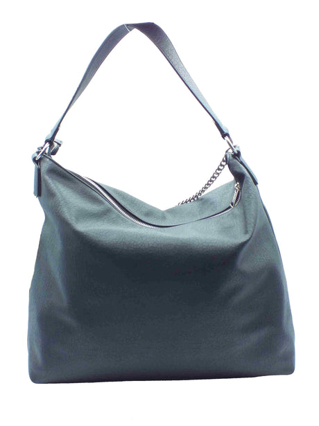 CULT CULT Nico X11.003 Nero Borsa morbida e grande con monospalla per Donna in ecopelle effetto crepa Nero