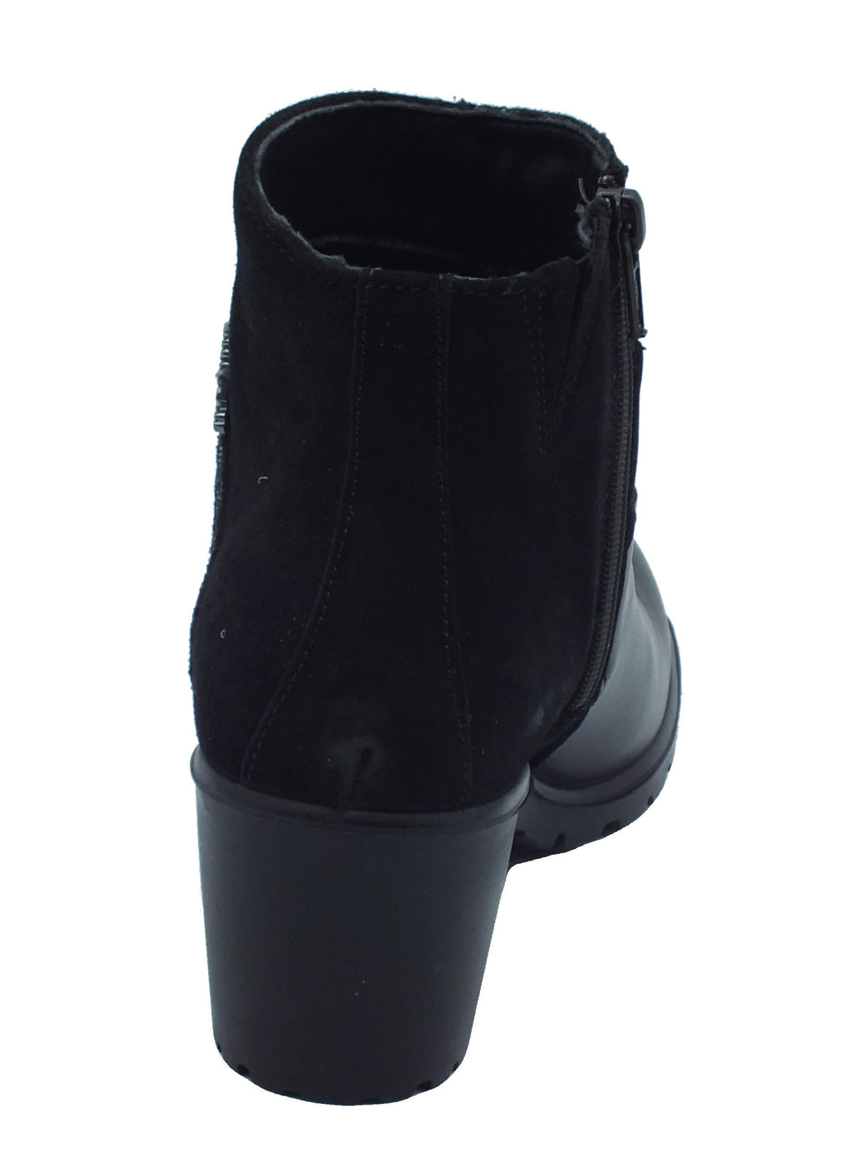 ENVAL Soft ENVAL Soft 6754911 Nappa Nero Tronchetti per Donna in pelle e nabuk con lampo e tacco medio Nero