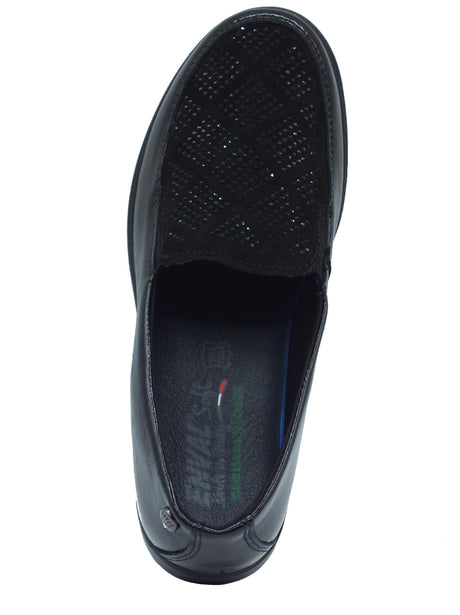 ENVAL Soft ENVAL Soft 6761500 Naplak Nero Mocassini per Donna in vernice con zeppa media Nero