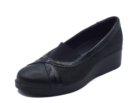 ENVAL Soft ENVAL Soft 6761900 Scamos. Max Nero Ballerine Comfort per Donna in pelle Nero
