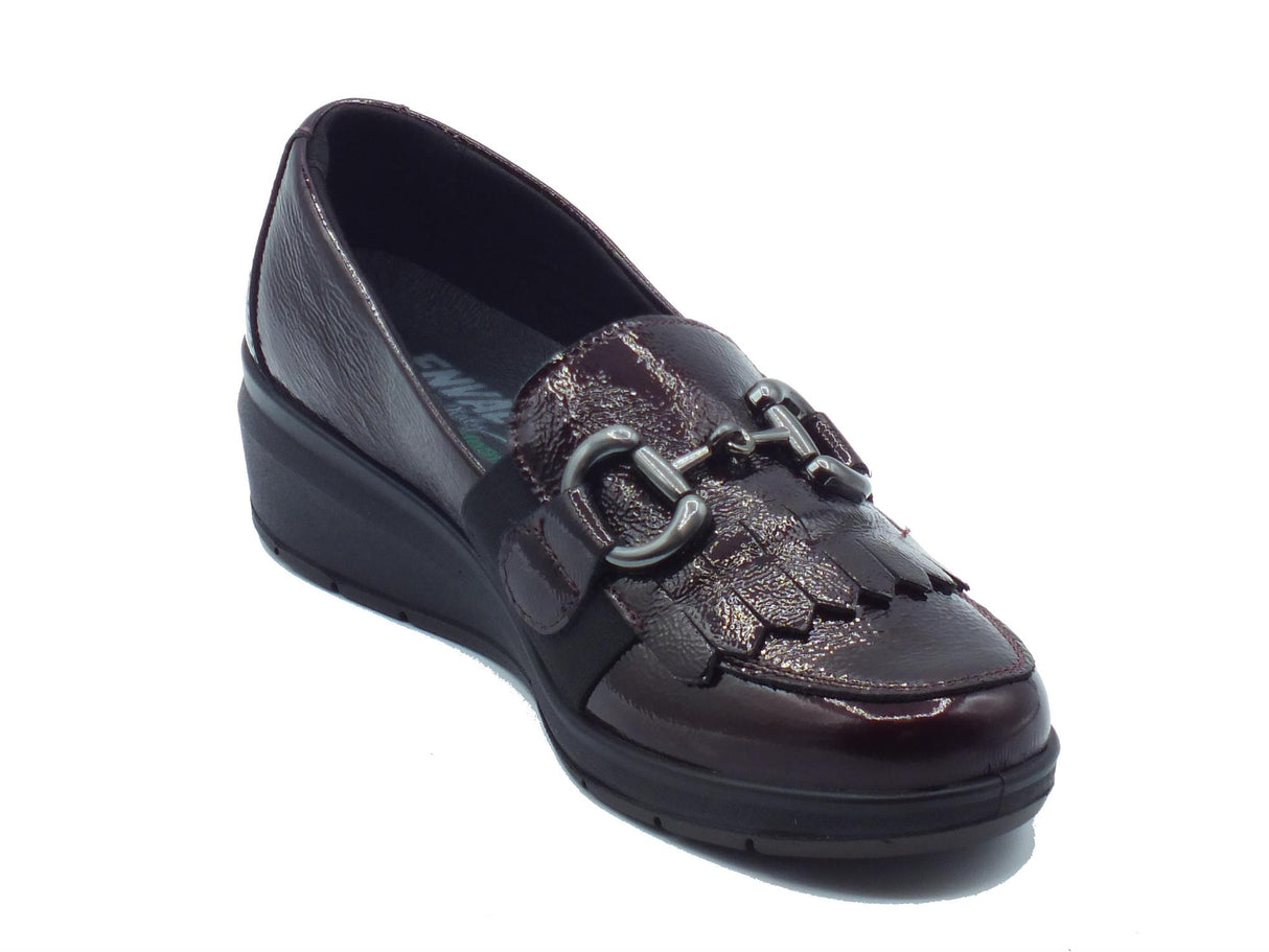 ENVAL Soft ENVAL Soft 6763211 Naplak Bordò Mocassini Comfort per Donna in vernice Bordò