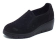 ENVAL Soft ENVAL Soft 6766200 Scam. Super Nero Mocassini per Donna in nabuk con zeppa alta Nero