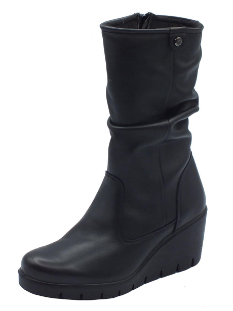 ENVAL Soft ENVAL Soft 6769600 Nappa Soft Nero Tronchetti per Donna in pelle con lampo Nero